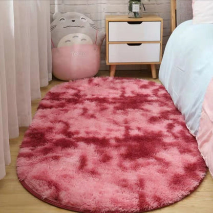 ALFOMBRA TAPETE PELUDITO OVALADO