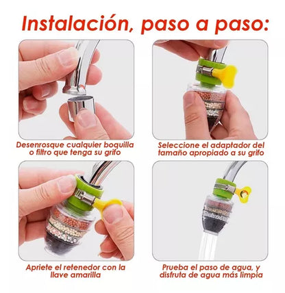 FILTRO PURIFICADOR AGUA PARA GRIFO