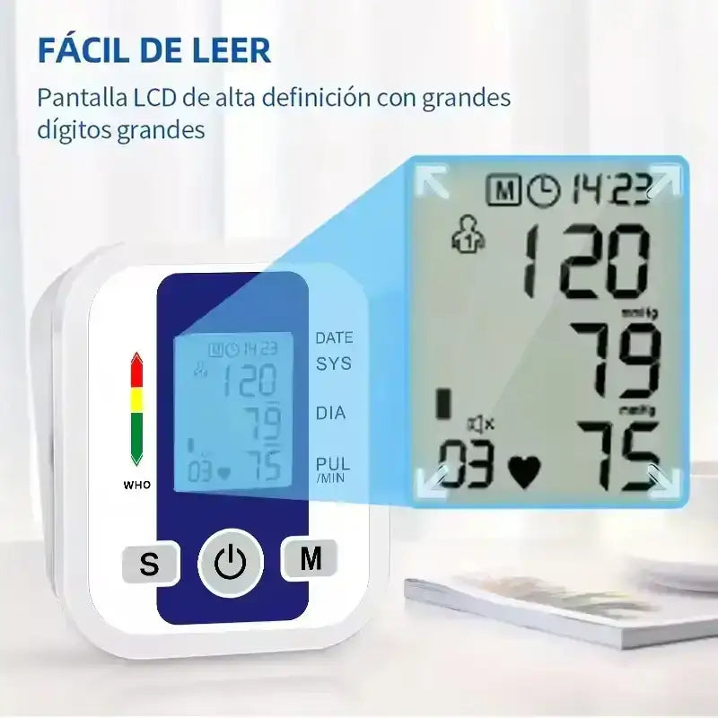 Tensiómetro Digital Con Altavoz + Oxímetro de Pulso