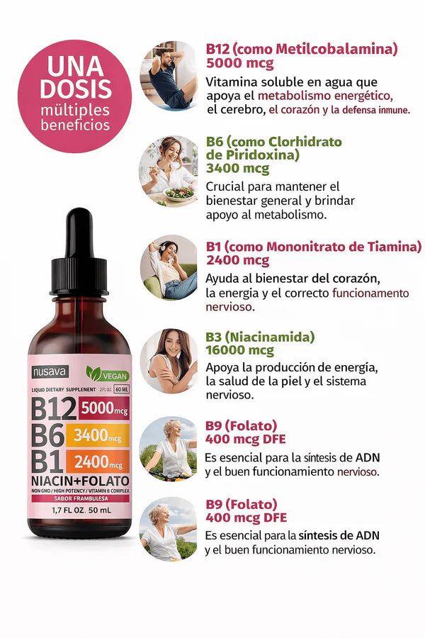 VYTAL B – Complejo B Líquido de Máxima Potencia