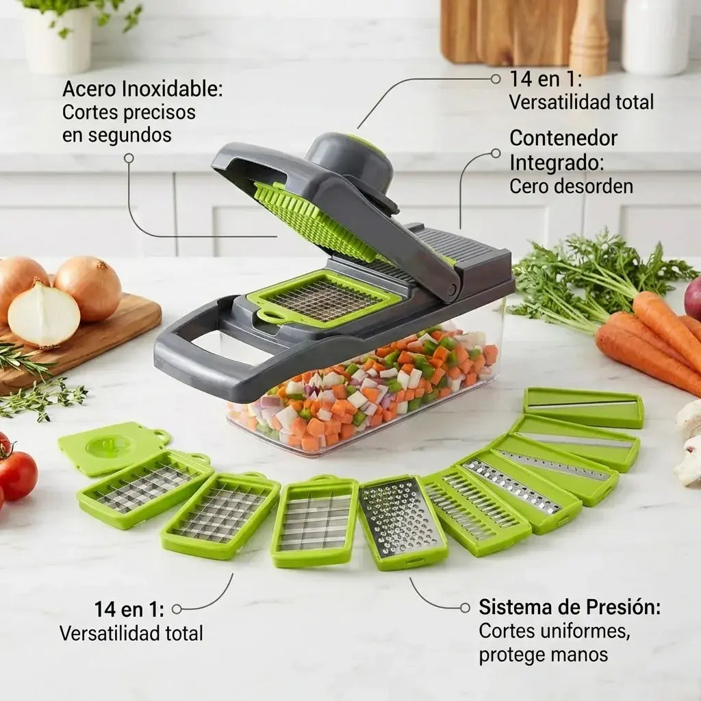 Picador de Verduras Multifunción  14 En 1